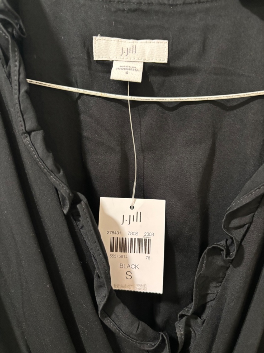 J. Jill Black Sleeveless Maxi Dress S - Picture 4 of 5